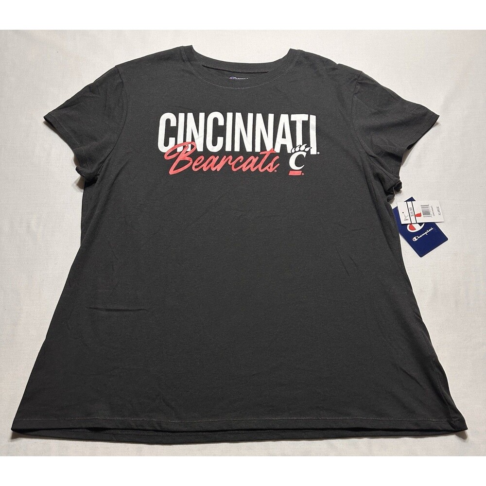 Cincinnati Bearcats Champion Women's Shirt Size XL Short Sleeve NWT New